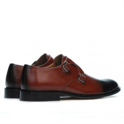Zapatos elegantes para hombres 840 a marrón+negro