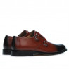 Zapatos elegantes para hombres 840 a marrón+negro