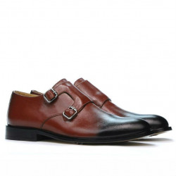 Zapatos elegantes para hombres 840 a marrón+negro