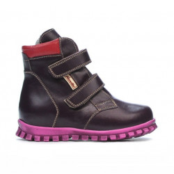 Botas para niños pequeños 32c morado combinado 1