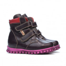 Botas para niños pequeños 32c morado combinado 1