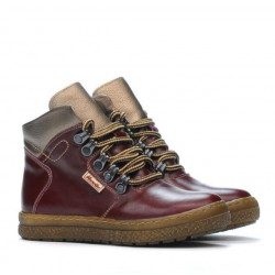 Botas para niños 3006 burdeos combinado