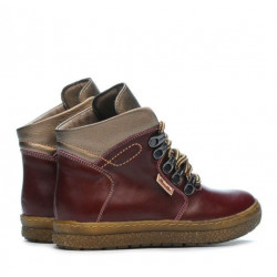 Botas para niños 3006 burdeos combinado
