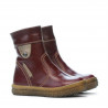 Botines para niños pequeños 34c burdeos+cobre