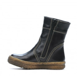 Botas para niños pequeños 34c negro+cobre