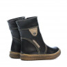 Botas para niños pequeños 34c negro+cobre
