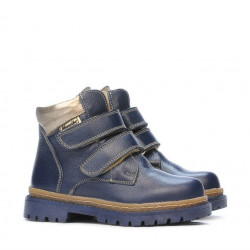 Botas para niños pequeños 37c índigo+bronceado