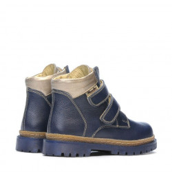 Botas para niños pequeños 37c índigo+bronceado