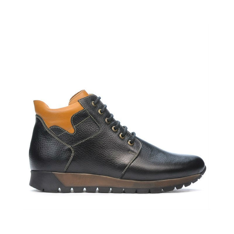 Botas hombres 495 negro+marrón