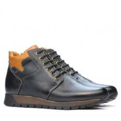 Botas hombres 495 negro+marrón
