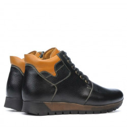 Botas hombres 495 negro+marrón