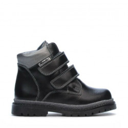 Botas para niños pequeños 37c negro+plateado