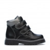 Botas para niños pequeños 37c negro+plateado
