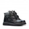 Botas para niños pequeños 37c negro+plateado
