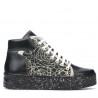 Botines de mujer 3311 negro combinado