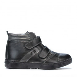 Botines para niños 3207-1 negro+gris