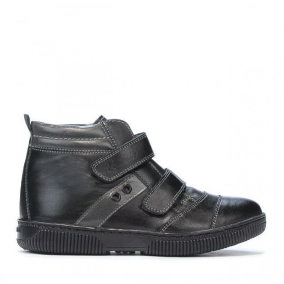 Botines para niños 3207-1 negro+gris