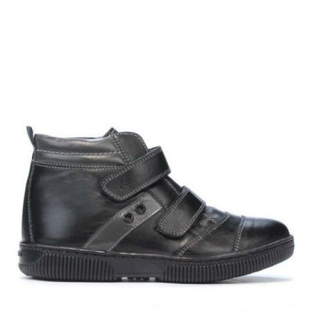 Botines para niños 3207-1 negro+gris