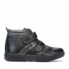 Botines para niños 3207-1 negro+gris