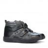 Botines para niños 3207-1 negro+gris