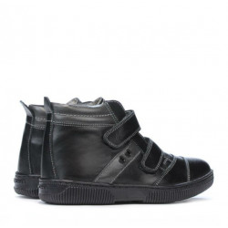 Botines para niños 3207-1 negro+gris