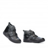Botines para niños 3207-1 negro+gris