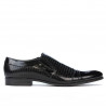 Zapatos elegantes 796m charol negro combinado