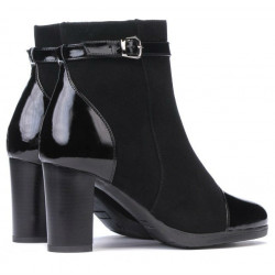 Botines mujer 1165 negro antílope combinado