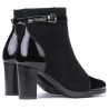Botines mujer 1165 negro antílope combinado