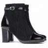 Botines mujer 1165 negro antílope combinado