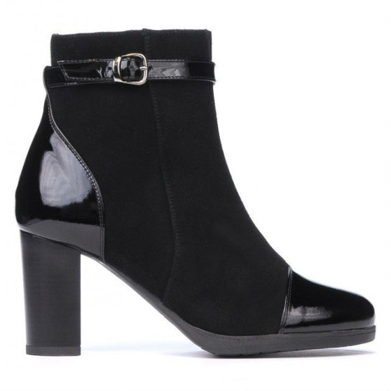 Botines mujer 1165 negro antílope combinado