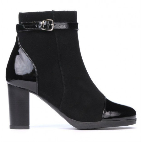 Botines mujer 1165 negro antílope combinado