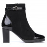 Botines mujer 1165 negro antílope combinado