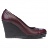 Zapatos casuales mujer 177 burdeos