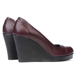 Zapatos casuales mujer 177 burdeos