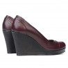 Zapatos casuales mujer 177 burdeos