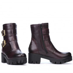 Botas mujer 3312 en burdeos