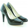 Zapatos elegantes de mujer 1233 charol negro