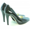 Zapatos elegantes de mujer 1233 charol negro
