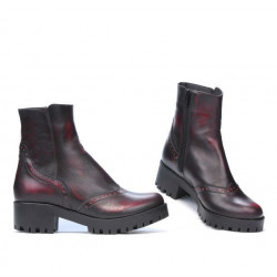 Botines mujer 3314 a rojo