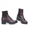 Botines mujer 3314 a rojo