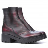 Botines mujer 3314 a rojo