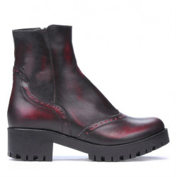 Botines mujer 3314 a rojo