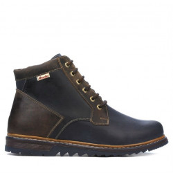 Botas para hombre 497 tuxon índigo+marrón