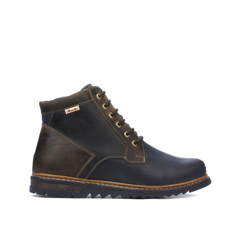 Botas para hombre 497 tuxon índigo+marrón