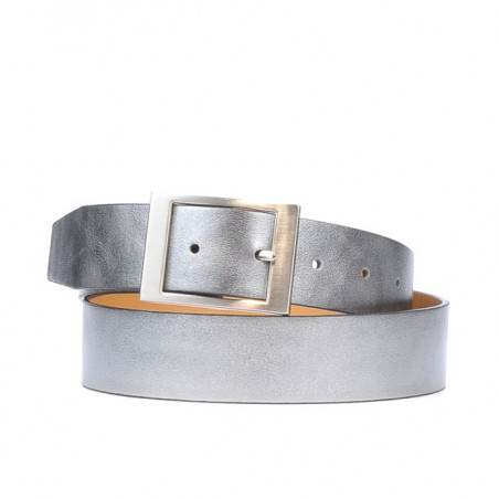 Cinturón mujer 02m plateado