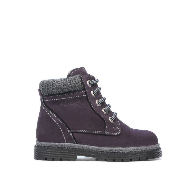 Botines para niños pequeños 29-1c tuxon morado