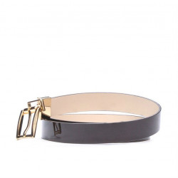 Cinturón de mujer 02m bicolor cs charol burdeos+beige