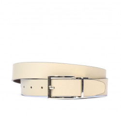 Cinturón de mujer 02m bicolor cs a marrón+beige