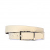 Cinturón de mujer 02m bicolor cs a marrón+beige